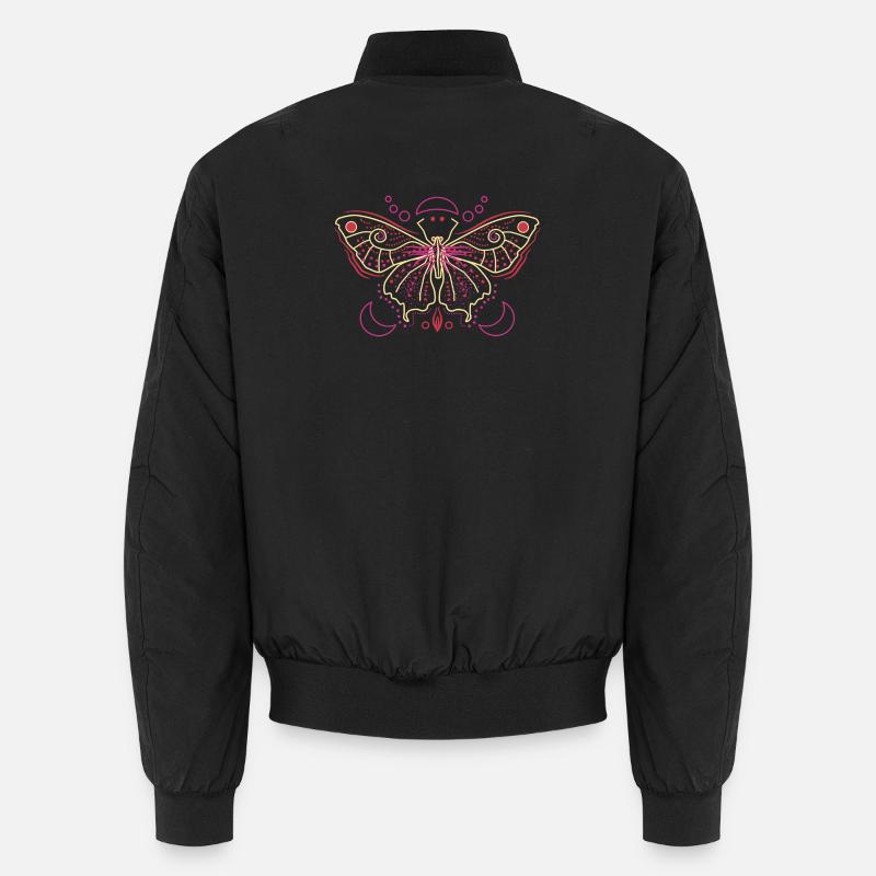 Ornement papillon de la lune Bomber unisexe