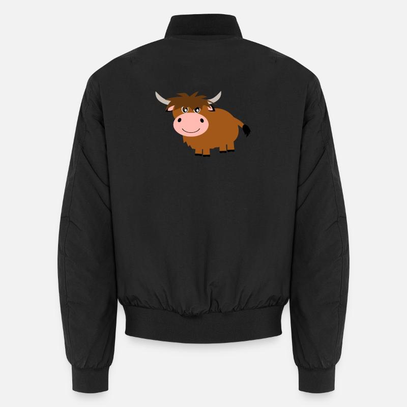 Highland cattle cow Unisex Bomber Jacket