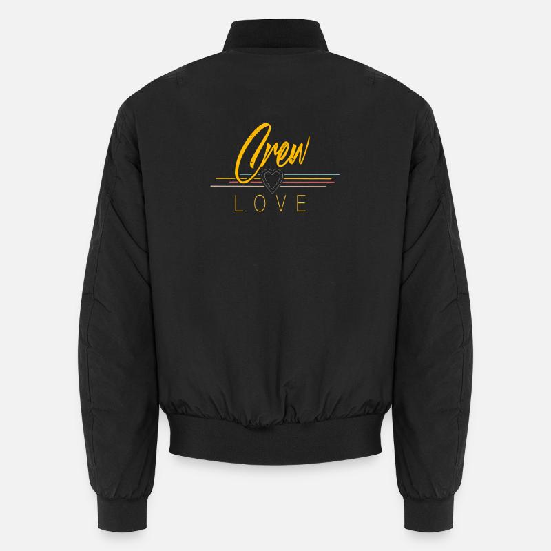 Crew Love - Unisex Bomber Jacket - black