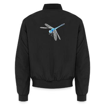 Libellule - Bomber unisexe - noir - Dos - AI Model Male 185 light (185cm)