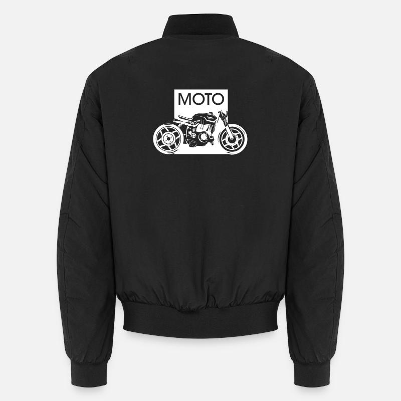 Moto Graphic Garage Custom Workshop Motard Moto Bomber unisexe