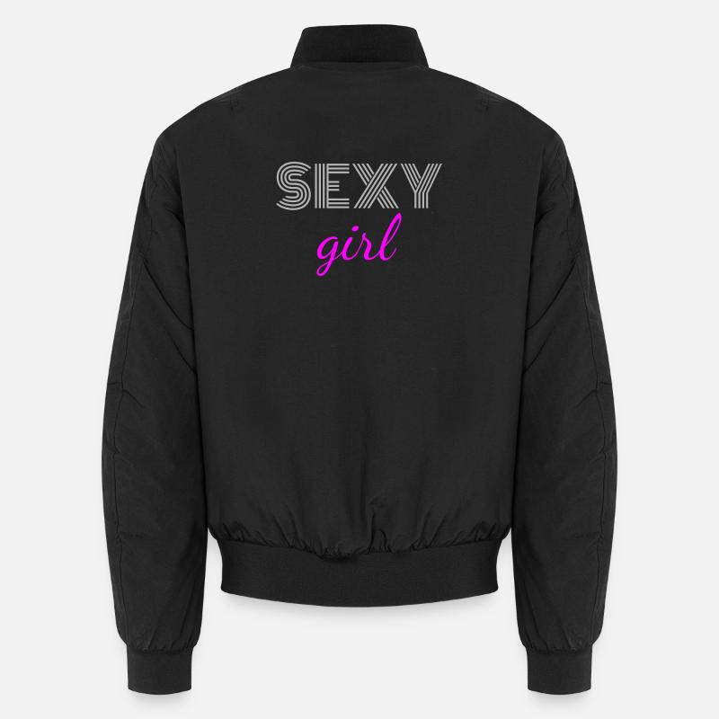 Sexy Mädchen - Unisex Bomberjacke - Schwarz