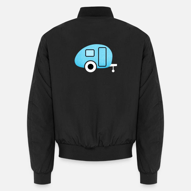 Caravan Caravan Canvas Linen Camping Camper Unisex Bomber Jacket