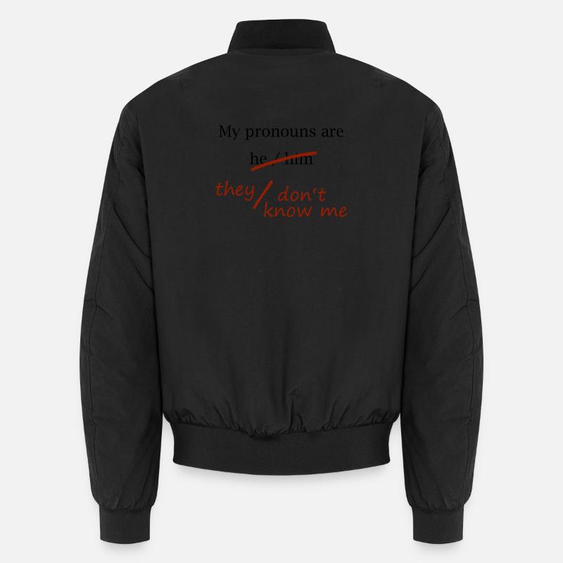 Ils / Ne me connaissent pas (noir) - Bomber unisexe - noir