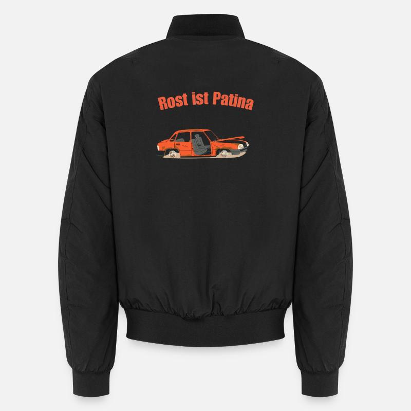 Rust is patina - Unisex Bomber Jacket - black