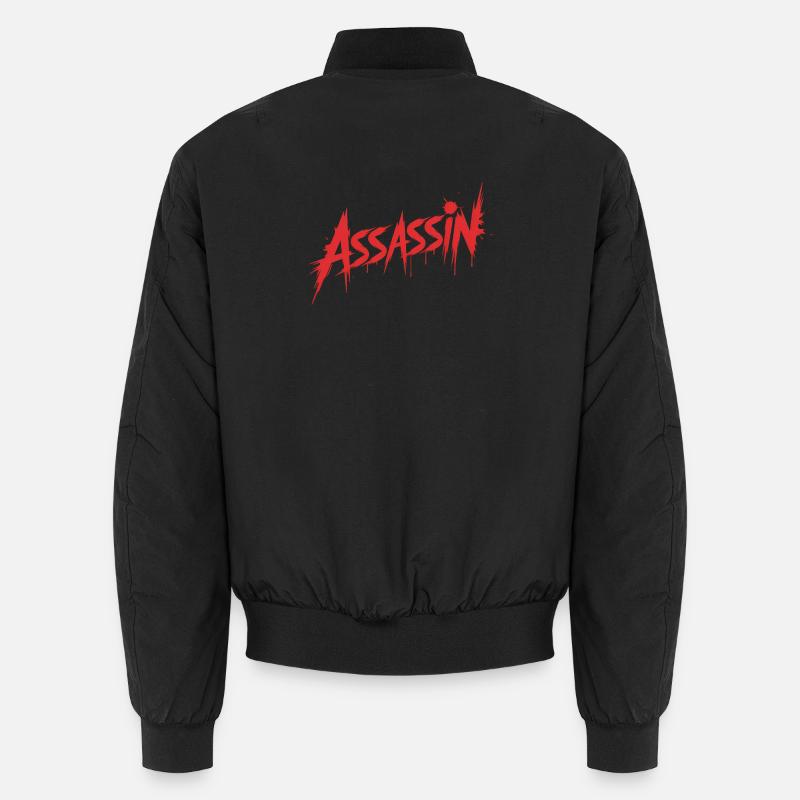 Assassin - Conception de sang tueur - Bomber unisexe - noir