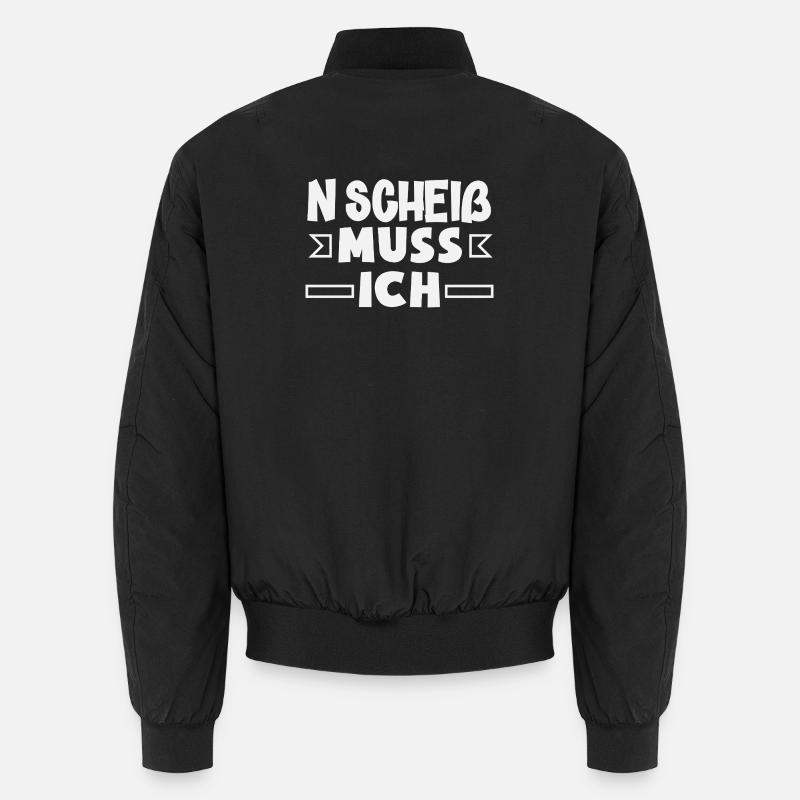 N Scheiß muss ich – Mittelfinger Unisex Bomberjacke