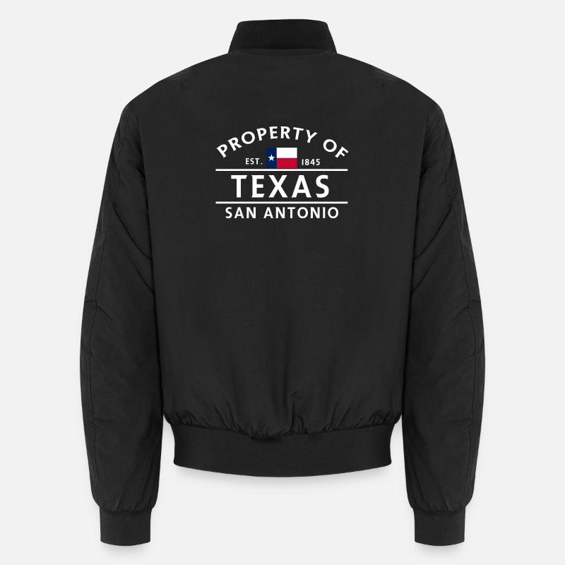 Texas Property 1845 - Unisex Bomber Jacket - black