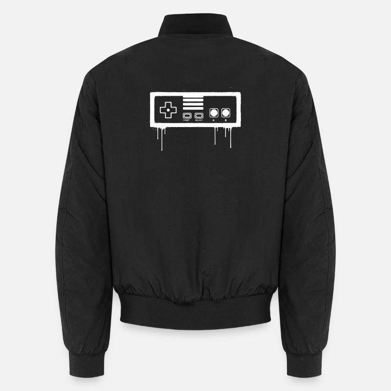 Gamepad retro graffiti streetwear vector Unisex Bomber Jacket