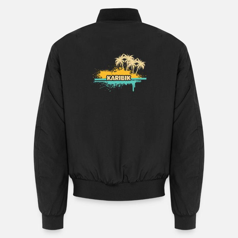 Vacation Caribbean - Unisex Bomber Jacket - black
