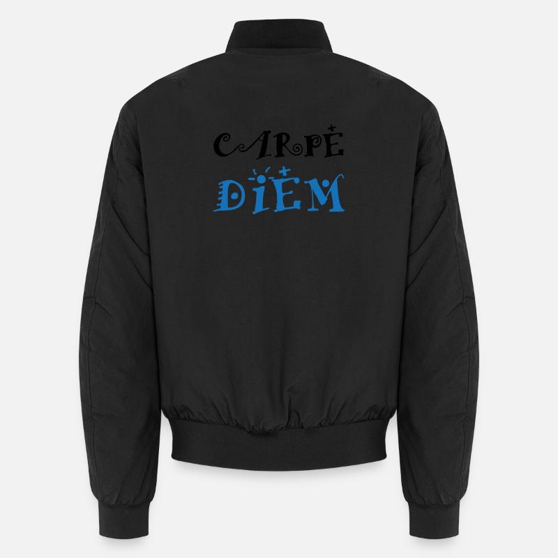 Carpe Diem - Unisex Bomber Jacket - black