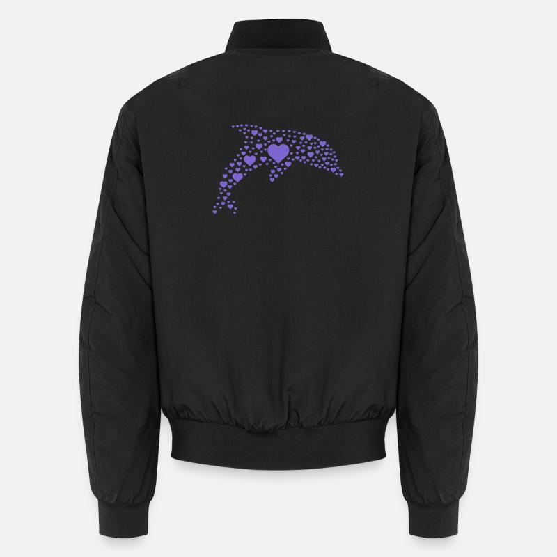 dolphin_hearts Unisex Bomber Jacket