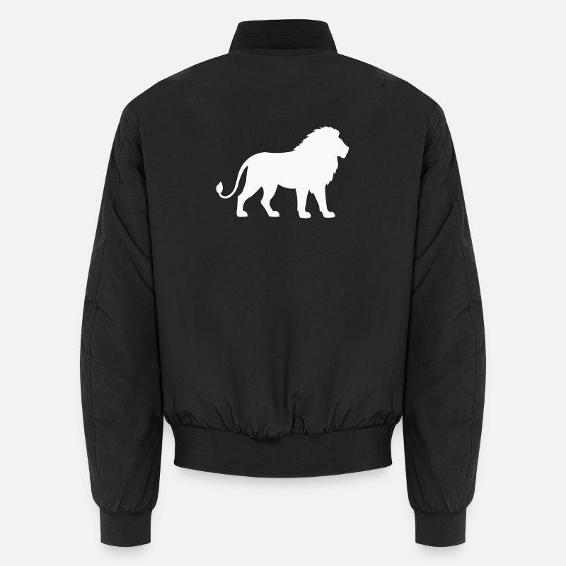 Lion - Bomber unisexe - noir