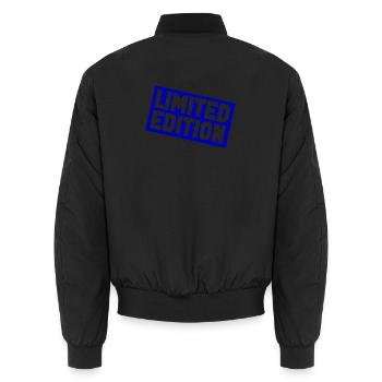 Limitierte Sternedition Druck - Unisex Bomberjacke - Schwarz - Hinten - AI Model Male 185 light (185cm)