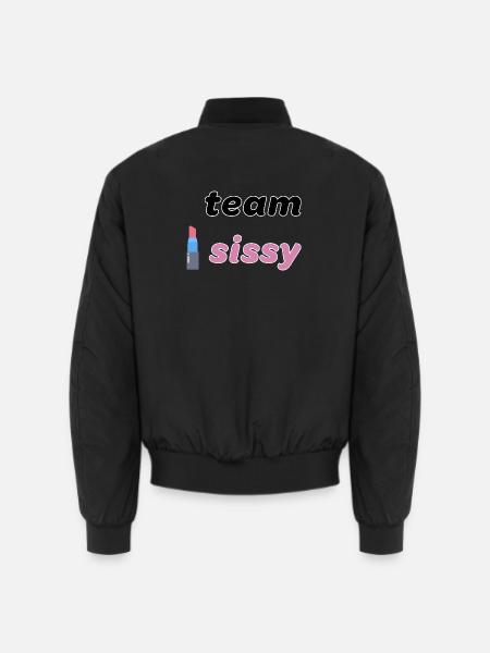 Team Lippenstift - Unisex Bomberjacke - Schwarz