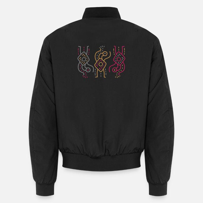Abstract figures ornament - YMIR - vector graphic Unisex Bomber Jacket