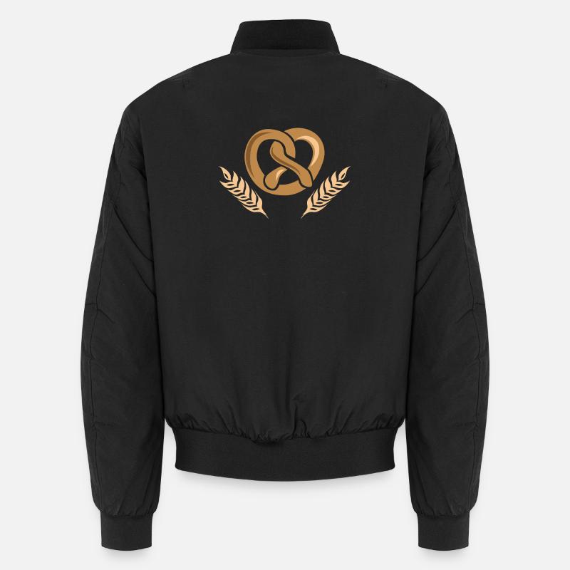 bäcker bäckerei getreide gerste Weizen icon Logo Unisex Bomberjacke