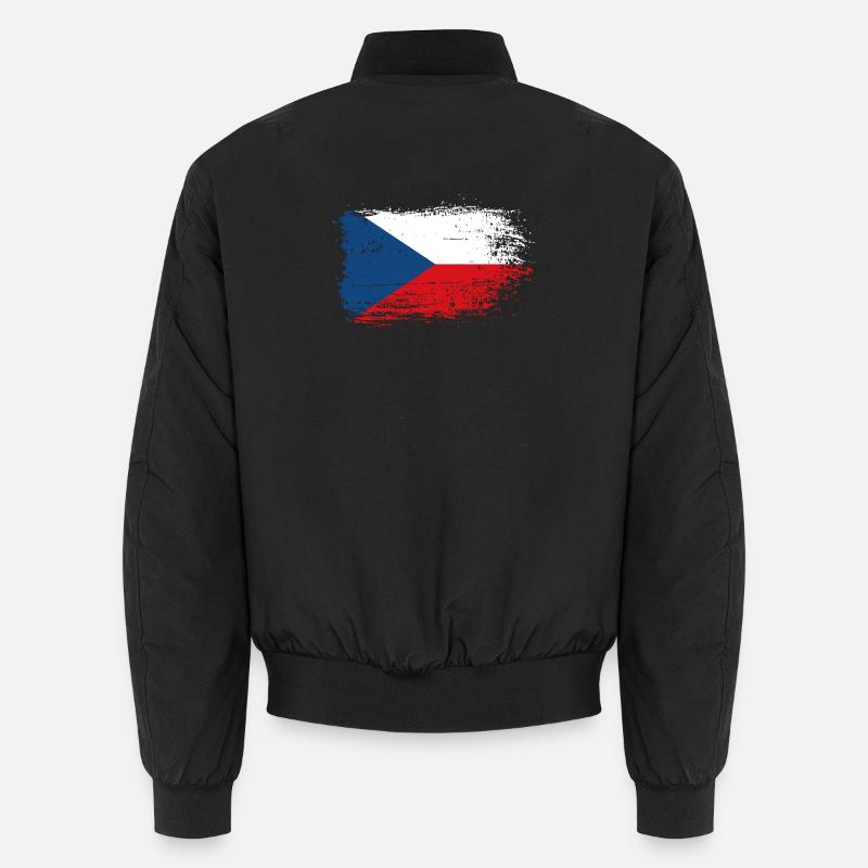 Drapeau tchèque Brush Splash Bomber unisexe