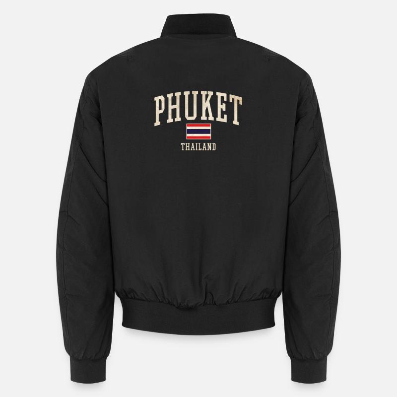Phuket Thailand Vintage-Logo Unisex Bomberjacke