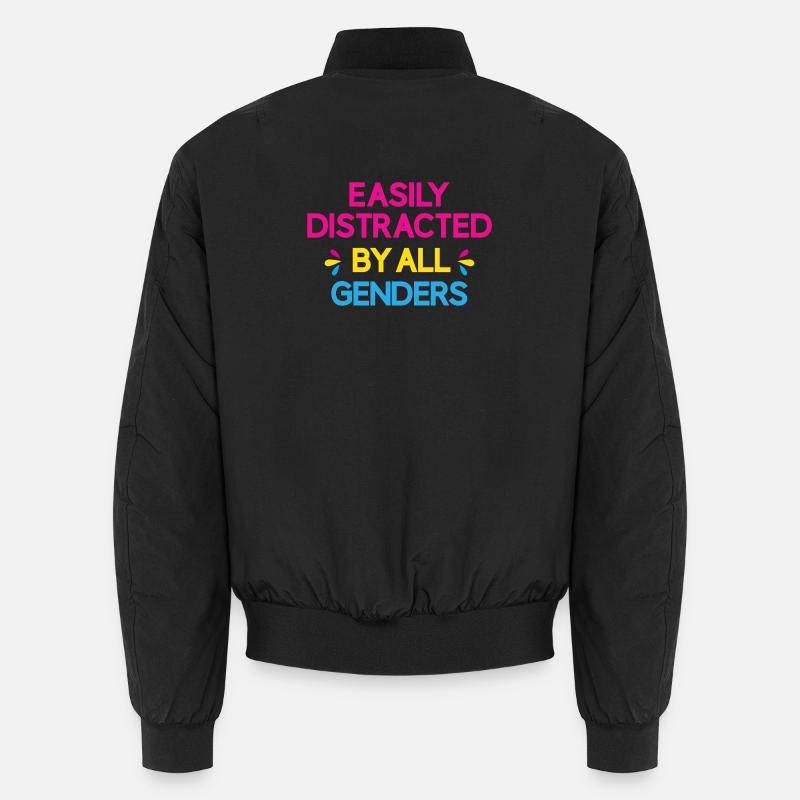 LGBT Pride Month - Easily Distracted By All Gender Unisex Bomber Jacket
