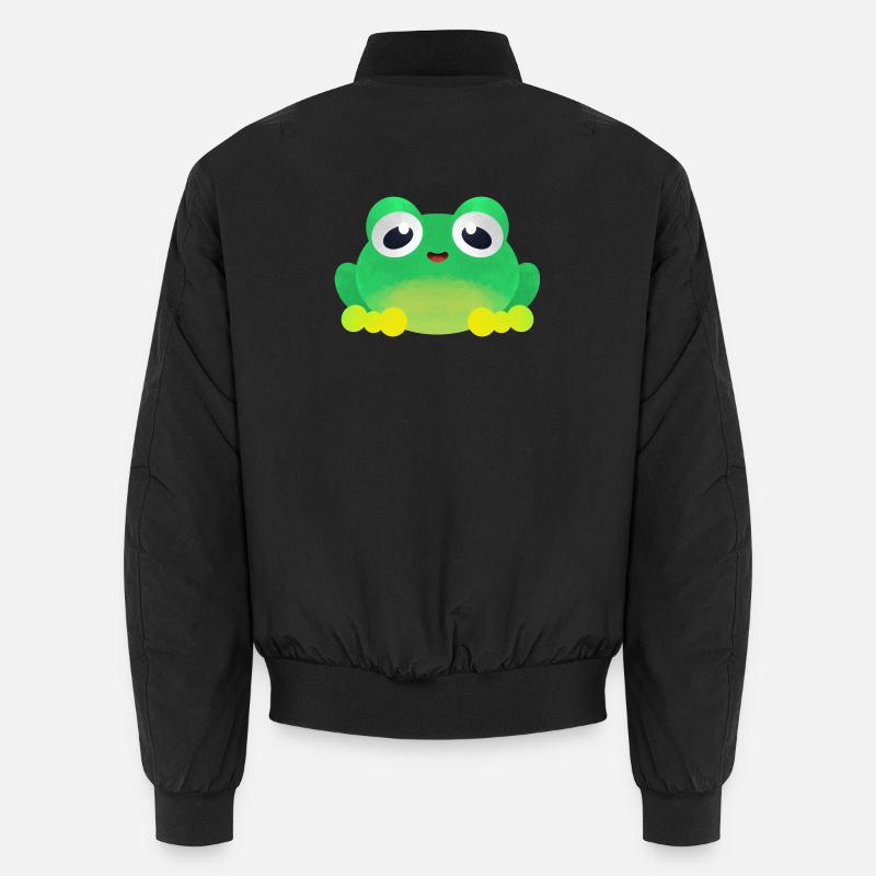 Kleiner Frosch - Unisex Bomberjacke - Schwarz