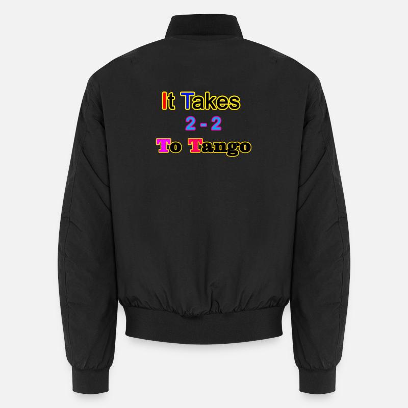 It Takes 2 to Tango - Unisex Bomber Jacket - black