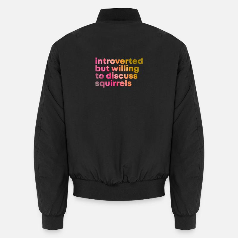 Squirrel - Unisex Bomber Jacket - black