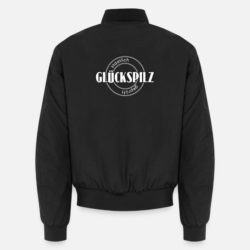 Glückspilz - Unisex Bomberjacke - Schwarz