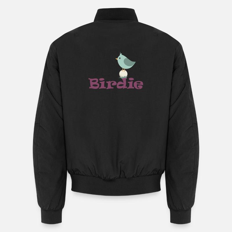 Golf-Birdie - Unisex Bomberjacke - Schwarz