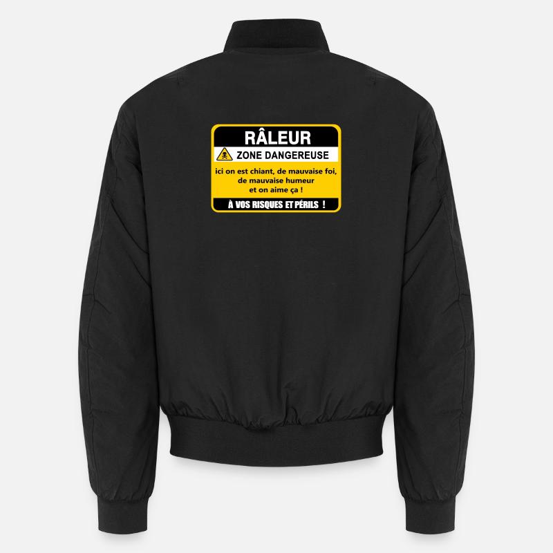 Reklamierende Gefahrenzone - Unisex Bomberjacke - Schwarz