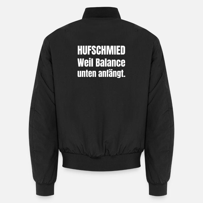 Farrier Balance Typography Unisex Bomber Jacket