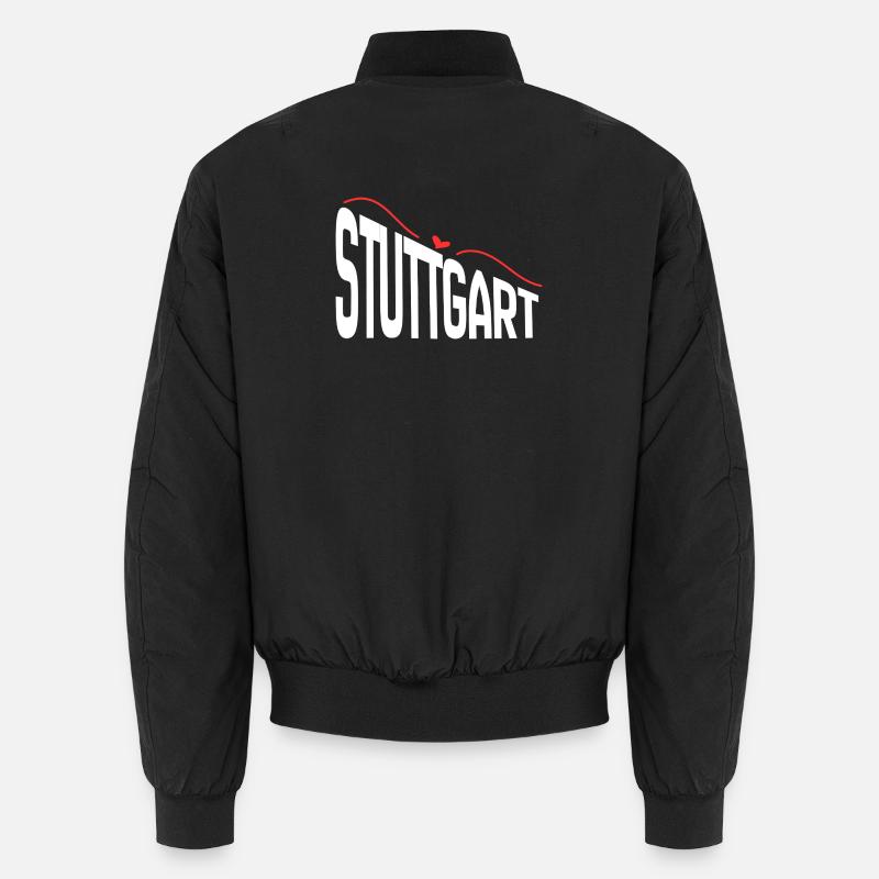 Stuttgart - Unisex Bomberjacke - Schwarz