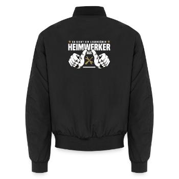 Bricoleur - Bomber unisexe - noir - Dos - AI Model Male 185 light (185cm)
