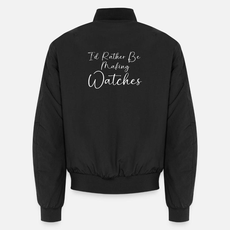 Clockwork Clock - Unisex Bomber Jacket - black
