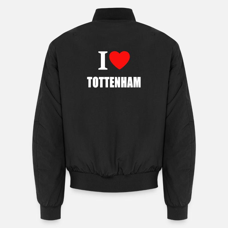 Ich liebe Tottenham Unisex Bomberjacke