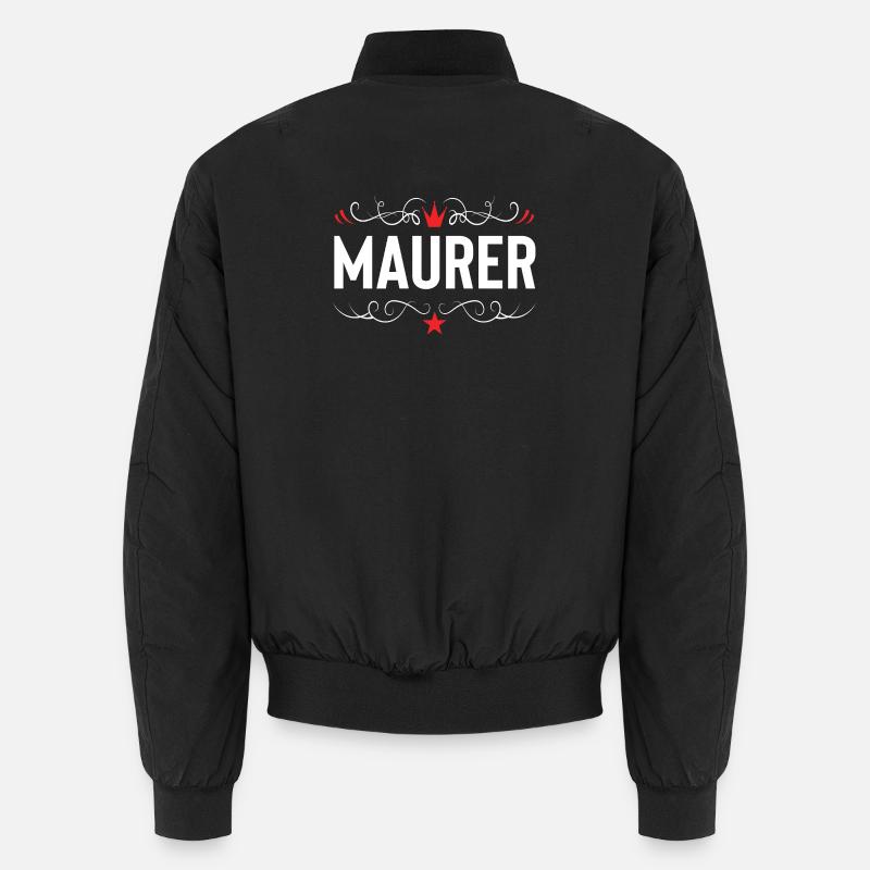 Métier de maçon - Bomber unisexe - noir