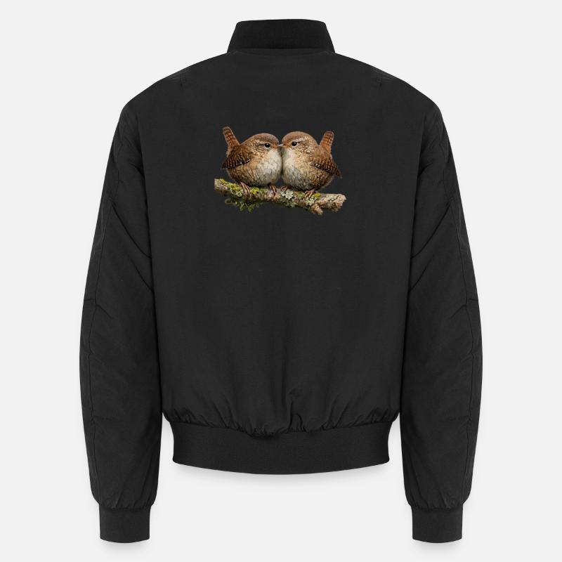 Troglodytes sur tige - Bomber unisexe - noir