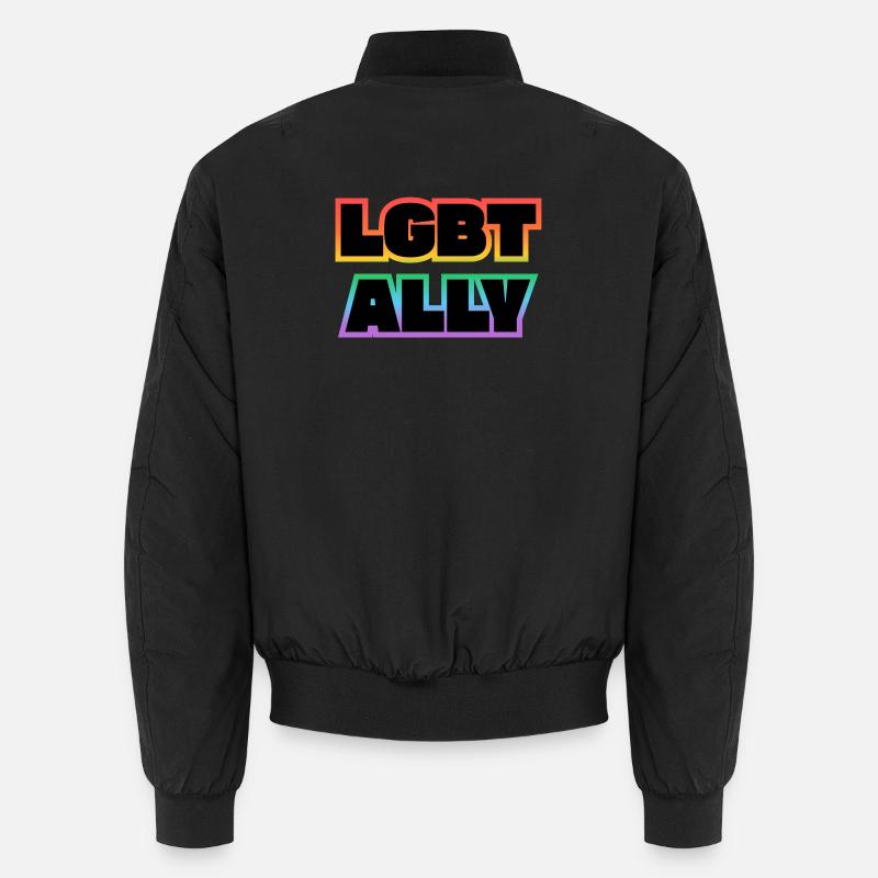 ALLIÉE LGBT - Bomber unisexe - noir