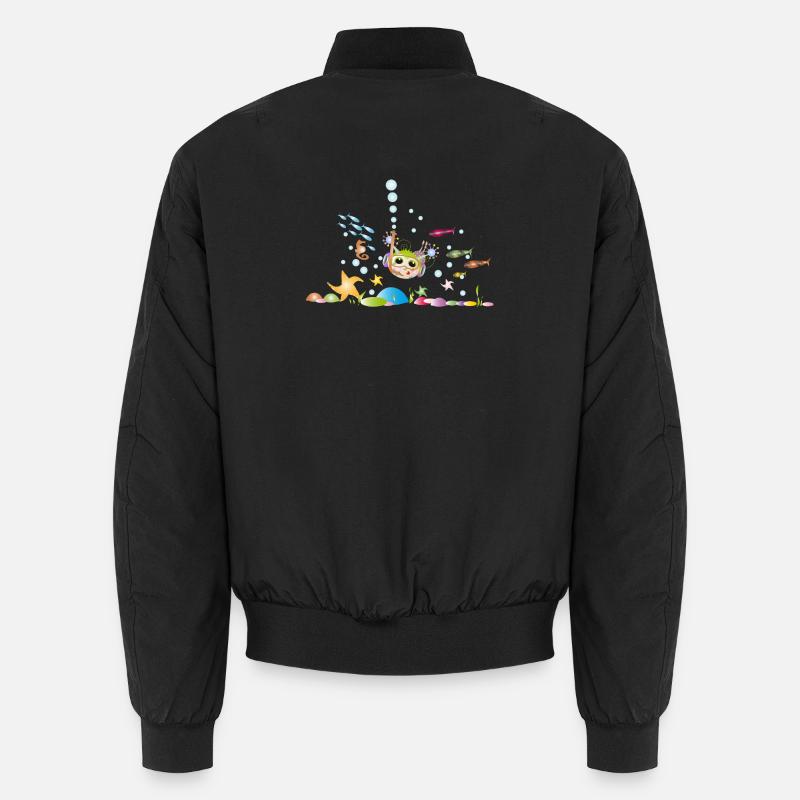 Taucher - Unisex Bomberjacke - Schwarz