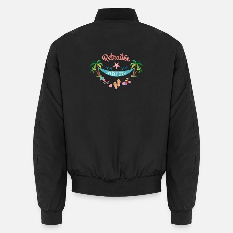 Retired Overbooked - Unisex Bomber Jacket - black