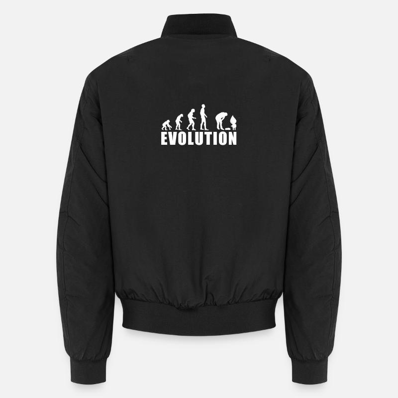 EVOLUTION PUKE gift - Unisex Bomber Jacket - black