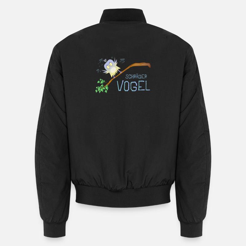 Schräger Vogel - Unisex Bomberjacke - Schwarz