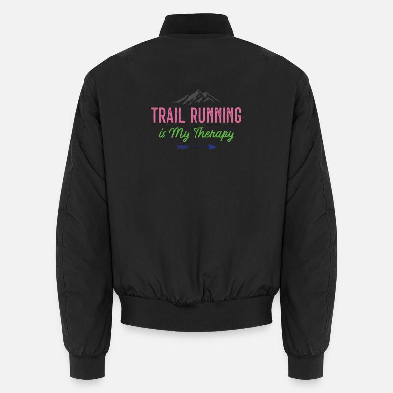 Trail Running is My Therapy Unisex Bomber Jacket
