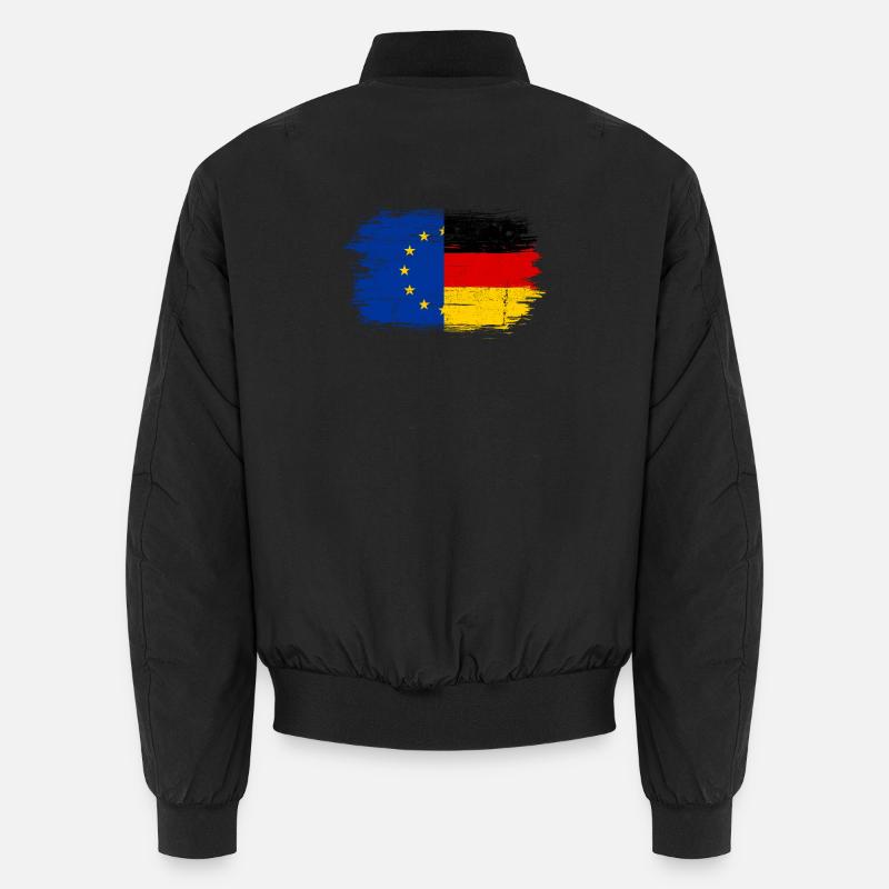 Hinweis Fusion EUGermany Pinsel - Unisex Bomberjacke - Schwarz