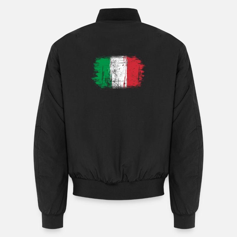 Drapeau italien coups de pinceau Bomber unisexe