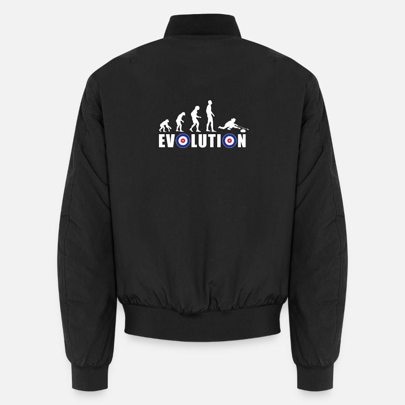 EVOLUTION CURLING Curling Gift Winter Unisex Bomber Jacket