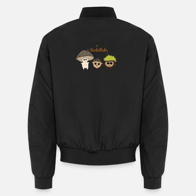 Herbstliebe - Unisex Bomberjacke - Schwarz
