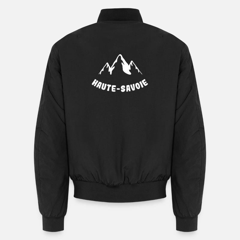 Silhouette Mountains Haute-Savoie Unisex Bomber Jacket