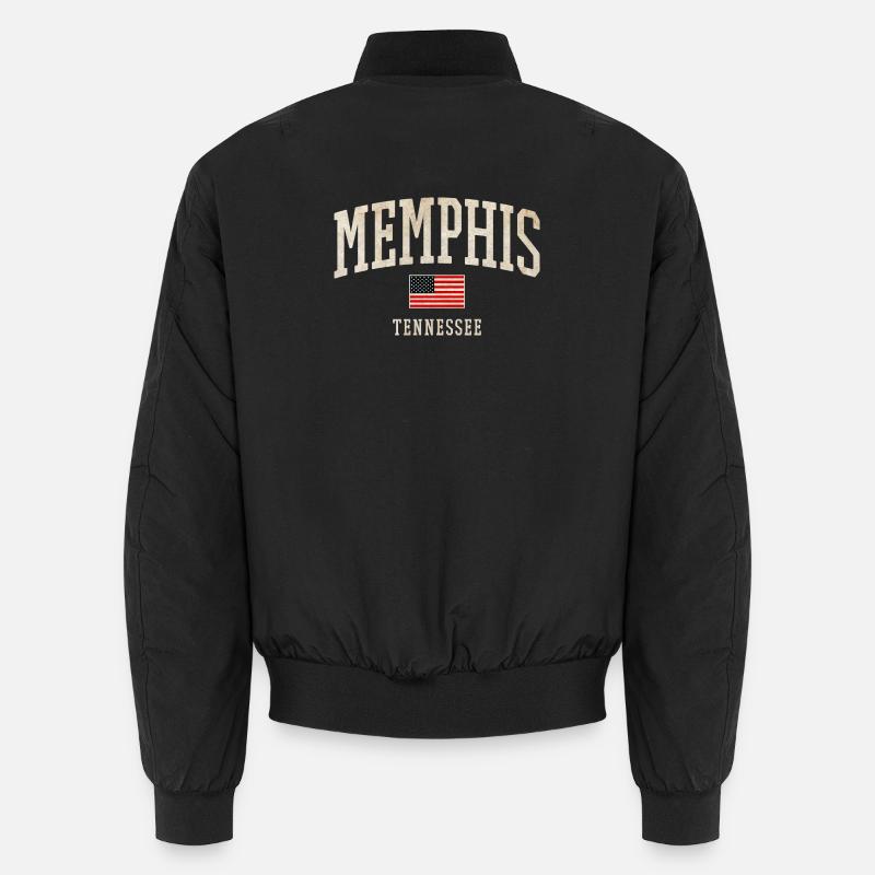 Drapeau vintage de Memphis Tennessee Bomber unisexe