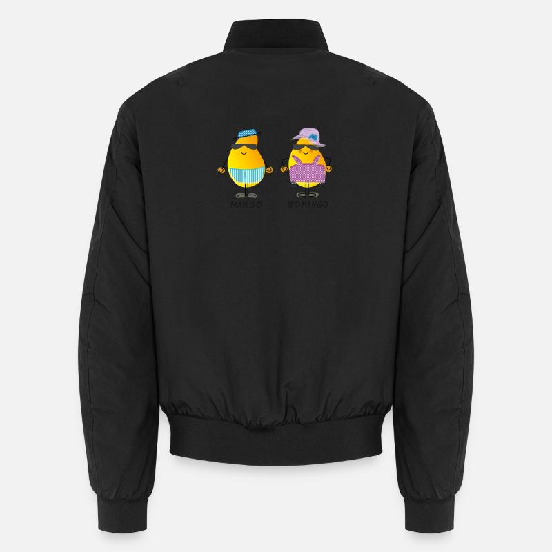 Mango - Womango - lustige Früchte, Wortspiel Unisex Bomberjacke